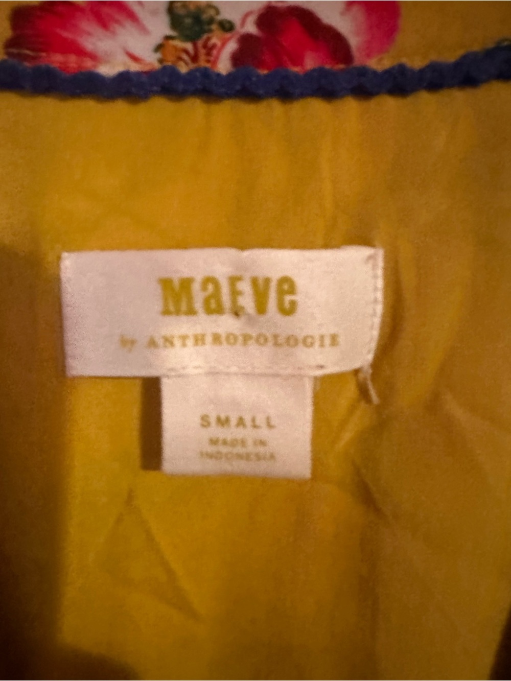 Anthropologie / Maeve | Floral-Wrap Mini Dress, size S - Picture 7 of 9